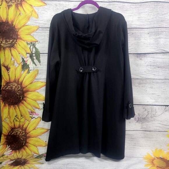 Christian Siriano Black Ponte Swing Jacket Plus Women’s Size 1X - Picture 8 of 8